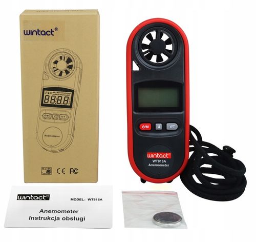 ANEMOMETR WIATROMIERZ MIERNIK WIATRU TEMPERATURY POMIAR PRĘDKOŚCI POWIETRZA na Arena.pl