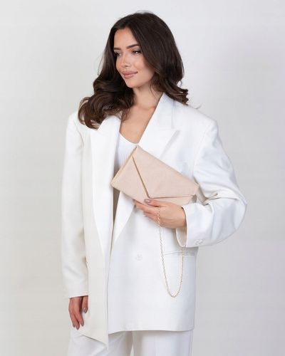 Alessio KOPERTÓWKA Zamszowa TOREBKA damska wizytowa WIECZOROWA na Arena.pl