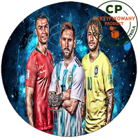 Opłatek na tort Neymar Ronaldo Messi - dla fana