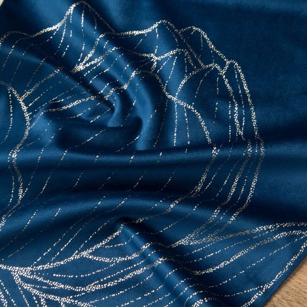 Obrus dekoracyjny BLINK-12 35x140 Eurofirany granatowy zdjęcie 5