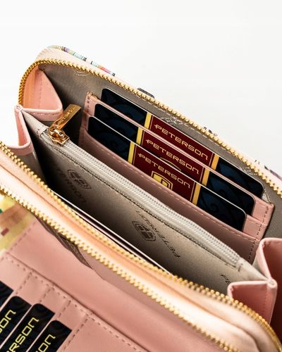 Portfel Peterson z eko skóry damski prezent na dzień matki pojemny z RFID na Arena.pl