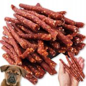 KABANOSY z KACZKA patyki Przysmak PSA 500g gryzak