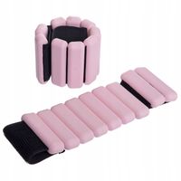 Obciążniki do ćwiczeń na ręce i nogi 2x0.5 kg różowy