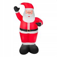ŚWIĘTY MIKOŁAJ DMUCHANY DEKORACJA ŚWIĄTECZNA LED OZDOBA OGRODOWA XL 240 cm