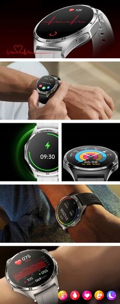 SMARTWATCH ZEGAREK MĘSKI Z EKG POMIAR CUKRU PULS CIŚNIENIE ROZMOWY MENU PL zdjęcie 5
