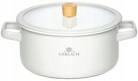 Garnek GERLACH Natur Enamel 20 cm Biały