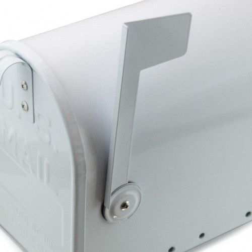 AMERYKAŃSKA SKRZYNKA POCZTOWA BIAŁA KLASYK Z FLAGĄ STAL na Arena.pl