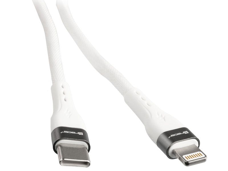 Kabel Tracer USB C - Lightning 1m, 60W, biały zdjęcie 3