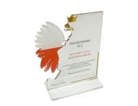 Statuetka "Orzeł biały" z plexi z kolorowym nadrukiem UV - 3 sztuki