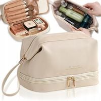 DUŻA KOSMETYCZKA PODRÓŻNA DAMSKA POJEMNA KUFEREK NA KOSMETYKI