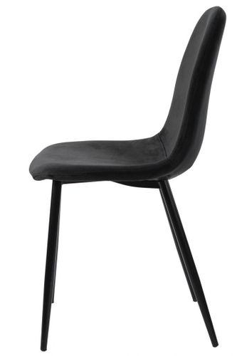 Krzesło tapicerowane GIULIA VELVET BLACK na Arena.pl