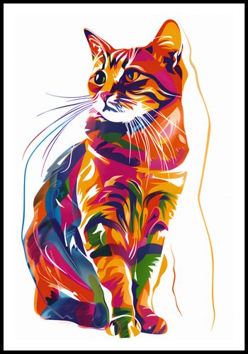 Plakat 61x90,5cm Nasycony Kot na Arena.pl