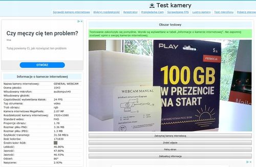 Kamerka Kamera INTERNETOWA PC FHD 1080P MIKROFON na Arena.pl