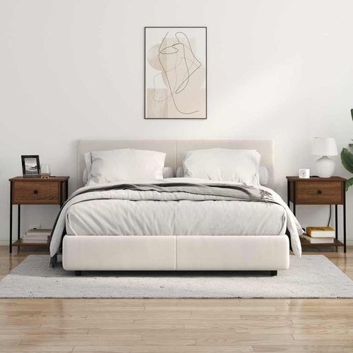 Szafka Nocna z szufladą 2 pcs Brązowy dąb 42 x 41 x 56 cm na Arena.pl