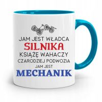 Kubek Błękitny Mechanika Władca Silnika Z Nadrukiem Ze Zdjęciem
