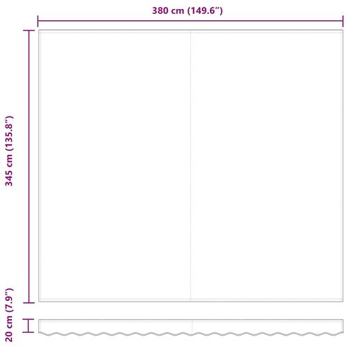 Materiał zapasowy do markizy Czerwony 400 × 350 cm Płótno na Arena.pl