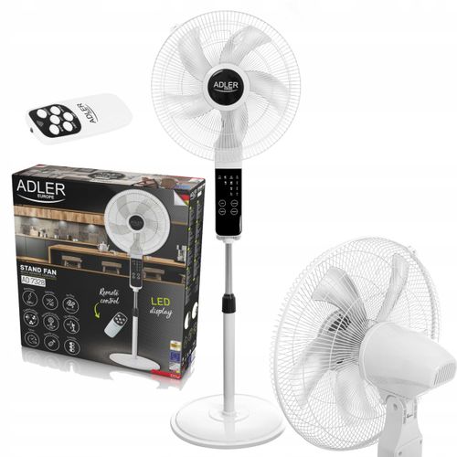 Wentylator Stojący 40cm LED Z Pilotem ADLER AD 7328 na Arena.pl