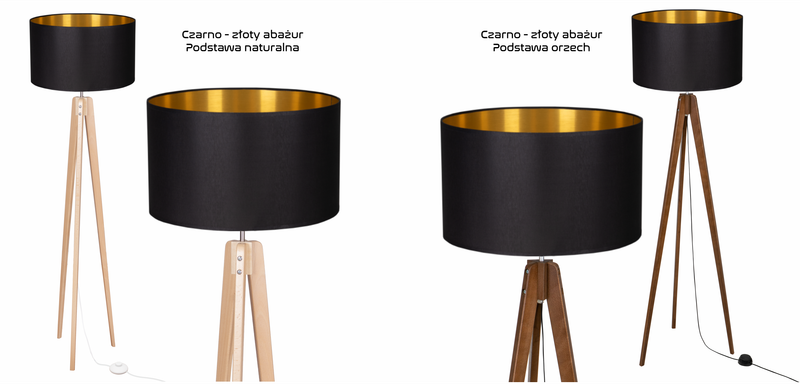 LAMPA PODŁOGOWA TRÓJNÓG, DREWNO, różne RODZAJE zdjęcie 5