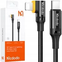 mcdodo kabel kątowy usb-c lightning szybkie ładowanie 36w do iphone