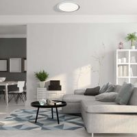 Plafon LAMPA okrągła LAYLA ML4221 Milagro sufitowa OPRAWA z kryształkami LED 26W 3000K – 6000K glamour pilot biała chrom