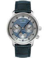 Zegarek Męski Zeppelin 85373 niebieski pasek