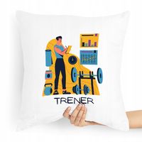 Prezent Poduszka Dla Trenera Best Coach Trener Z Nadrukiem Ze Zdjęciem