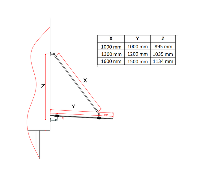 daszek szklany QUBA 150x150 brąz/grafit zdjęcie 5