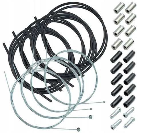 MAXI zestaw linki pancerze końcówki na cały rower na Arena.pl