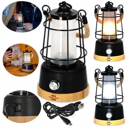 LAMPKA KEMPINGOWA LATARKA AKUMULATOROWA POD NAMIOT POWERBANK USB IP44 75H na Arena.pl