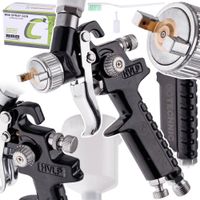 pistolet lakierniczy malowania mini hvlp dysza 1,0 black do zaprawek 125ml