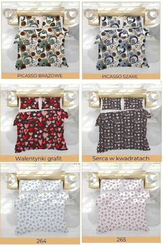 Komplet pościeli 160x200 gruba Polska bawełna 100% dużo wzorów - certyfikat na Arena.pl