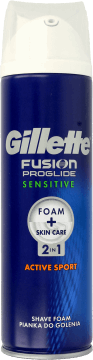 GILLETTE Fusion ProGlide Sensitive Active Sport 250 ml na Arena.pl