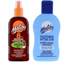 Malibu Olejek Brązujący SPF8 200ml + Balsam Po Opalaniu 200ml