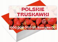 Wizytówki firmowe Foliowane 1000szt różne wzory POLSKIE TRUSKAWKI