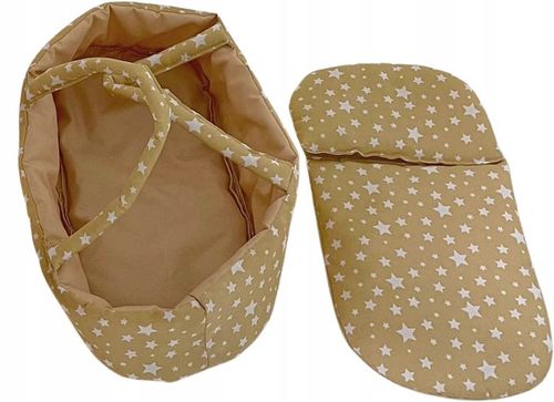 WÓZEK DLA LALEK GŁĘBOKI SPACERÓWKA GONDOLA 3w1 MarioToys TORBA POŚCIEL na Arena.pl