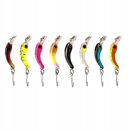 ZESTAW 8x Wobler Przynęta MINNOW WĘDKARSKA SANDACZ Okoń 1.5g 4cm na Arena.pl