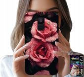 ETUI DO SAMSUNG A6 2018 - PIĘKNE RÓŻOWE RÓŻE, KWIECISTE WZORY, CASE