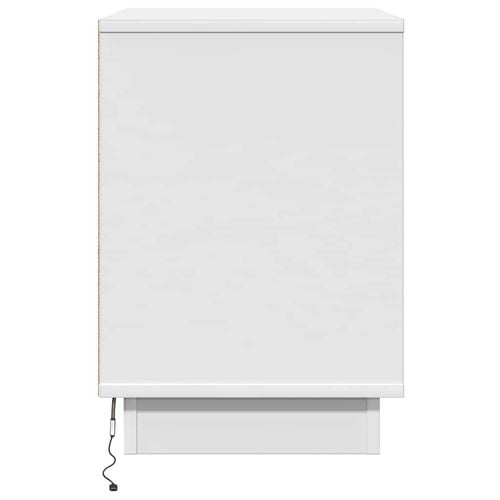 Szafka Nocna z Biały 50 x 34.5 x 50 cm Materiał drewnopochodny na Arena.pl