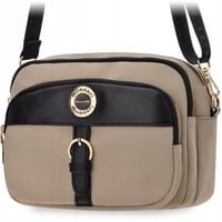 Torebka Damska Monnari Wodoodporna Listonoszka Z Paskiem Na Ramię Beżowa