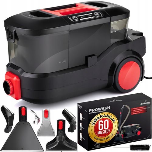 ODKURZACZ PIORĄCY DO DYWANÓW SSAWKA TAPICERKI PROFESJONALNY LEHMANN 2000W na Arena.pl