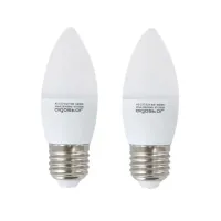 2 x Żarówka LED C37 E27 3W 255lm zimna do biura energooszczędna