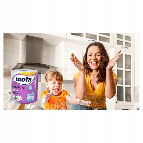 Papier toaletowy MOLA WHITE BAWEŁNIANA i ręcznik papierowy MOLA KOMFORT na Arena.pl