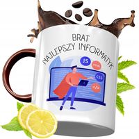 Kubek Bordowy Dla Brata Na Urodziny Prezent Z Nadrukiem Ze Zdjęciem