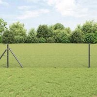 Spawana siatka ogrodzeniowa Szary 0.8 x 50 m