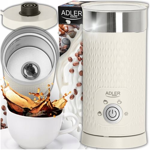 Elektryczny spieniacz do mleka Podgrzewacz 2w1 cappuccino latte 4 funkcje na Arena.pl