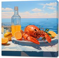 Obraz 100x100cm Homary Nie Do Pary