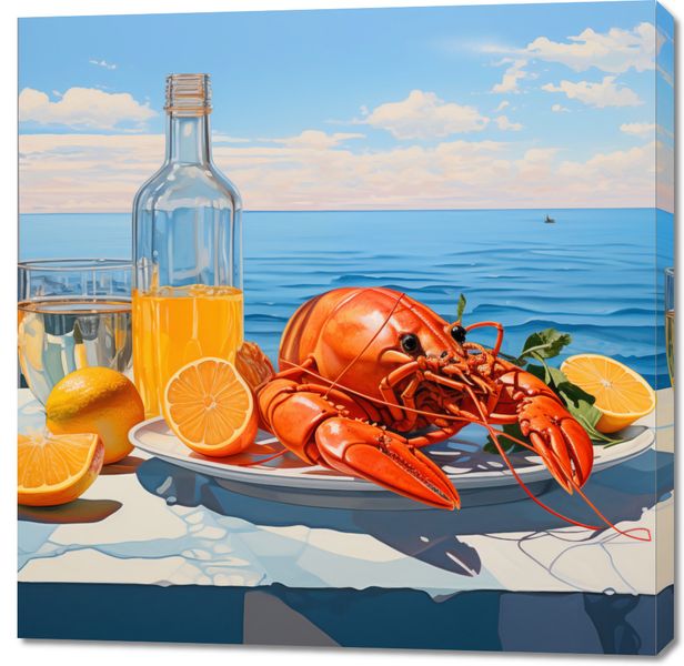 Obraz 100x100cm Homary Nie Do Pary zdjęcie 1
