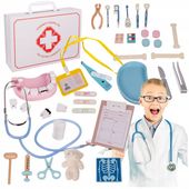 Zestaw lekarski Mały Doktor Lekarz XXL dla dzieci apteczka doktora lekarza