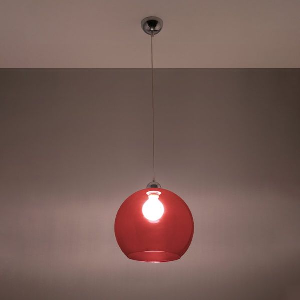 Lampa wisząca BALL czerwona zdjęcie 3
