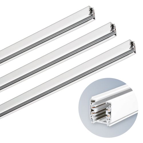 3x Szyna oświetleniowa 3-fazowa 1m BIAŁA do LED NEXTRACK Szynoprzewód na Arena.pl